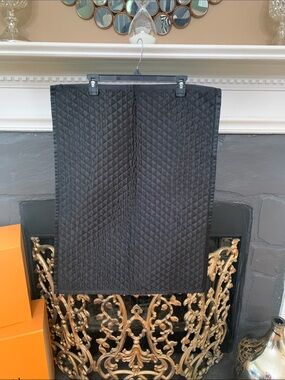 VILLA Quilted Black Decorative Pillow Covers